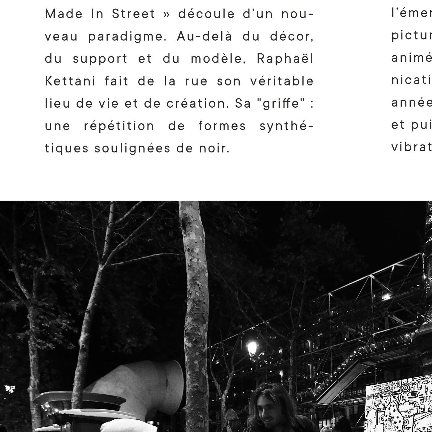 Oeuvres Excerpts Telegram/texte Mis, painting artwork by Space Raphaël