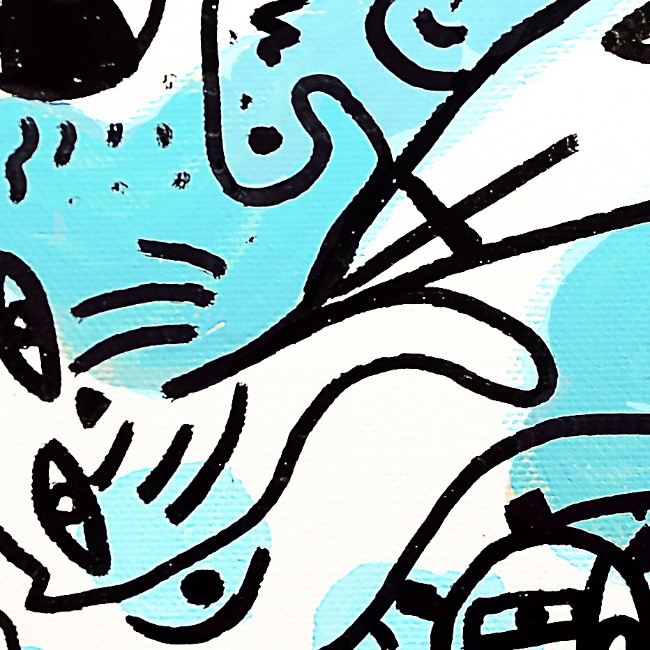 Oeuvres Excerpts Telegram/today, painting artwork by Space Raphaël
