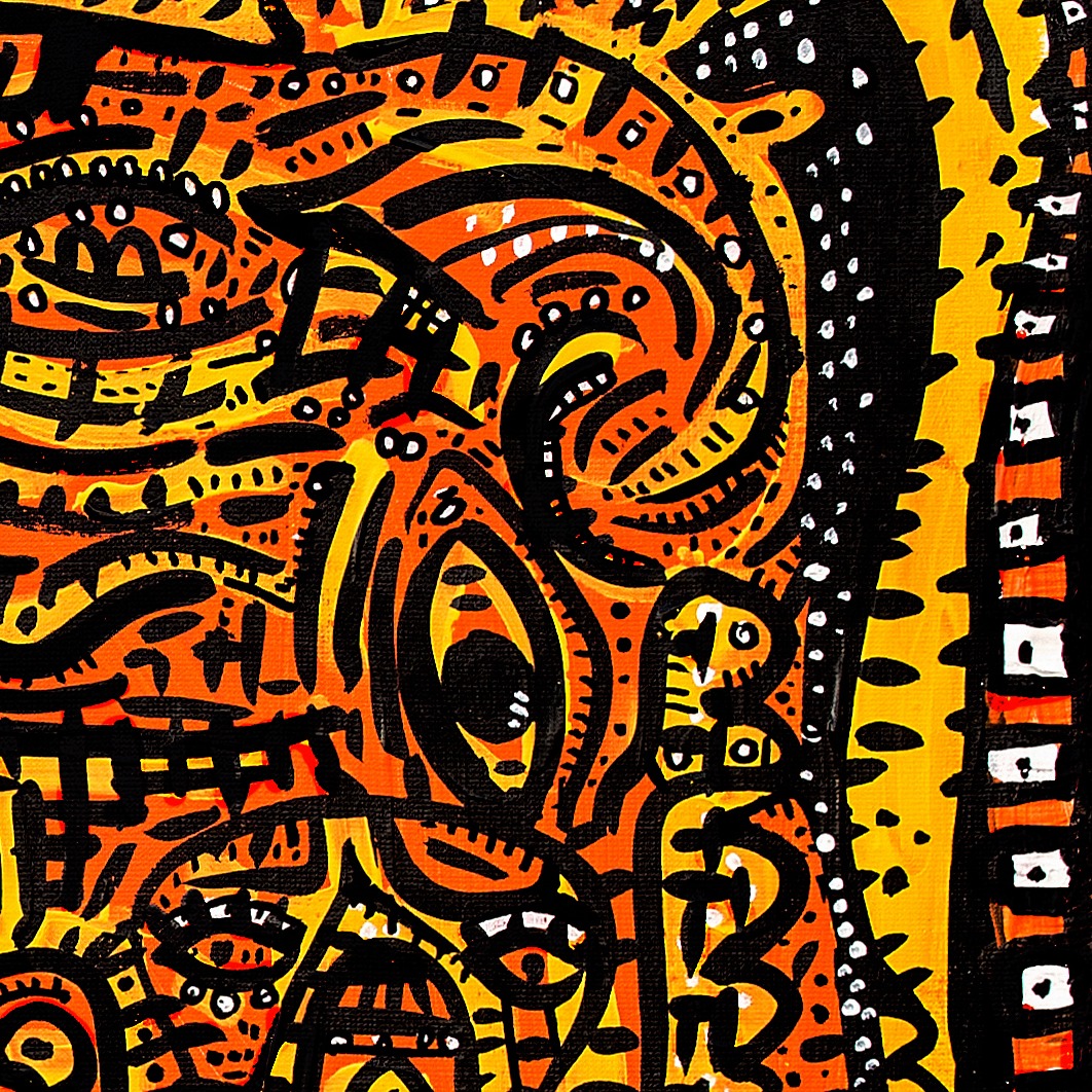 Oeuvres Excerpts Telegram/un Don Aveugle, painting artwork by Space Raphaël