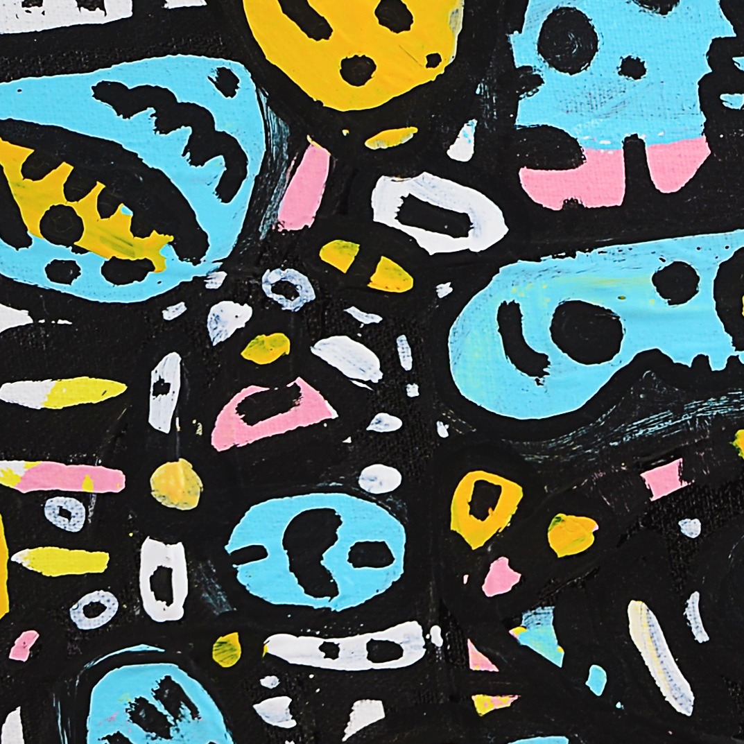 Oeuvres Excerpts Telegram/un Oiseau Nomme Candy, painting artwork by Space Raphaël