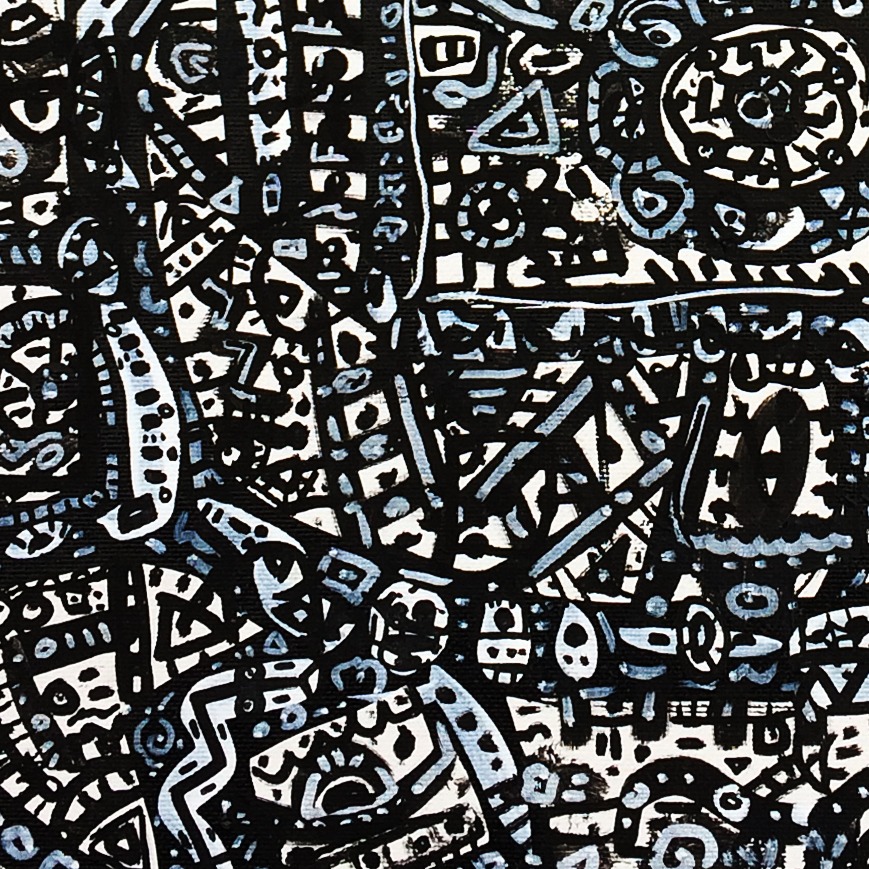 Oeuvres Excerpts Telegram/up Here, painting artwork by Space Raphaël