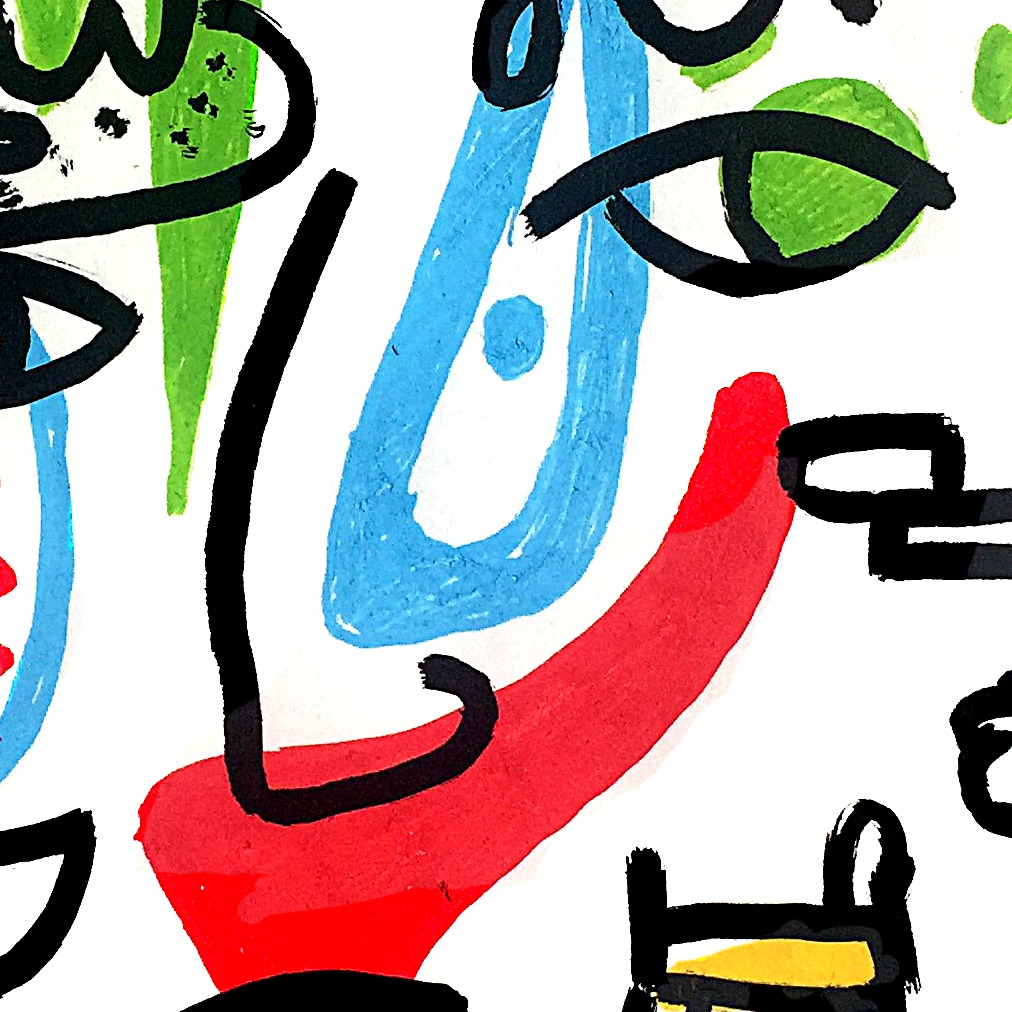 Oeuvres Excerpts Telegram/vincent 2, painting artwork by Space Raphaël