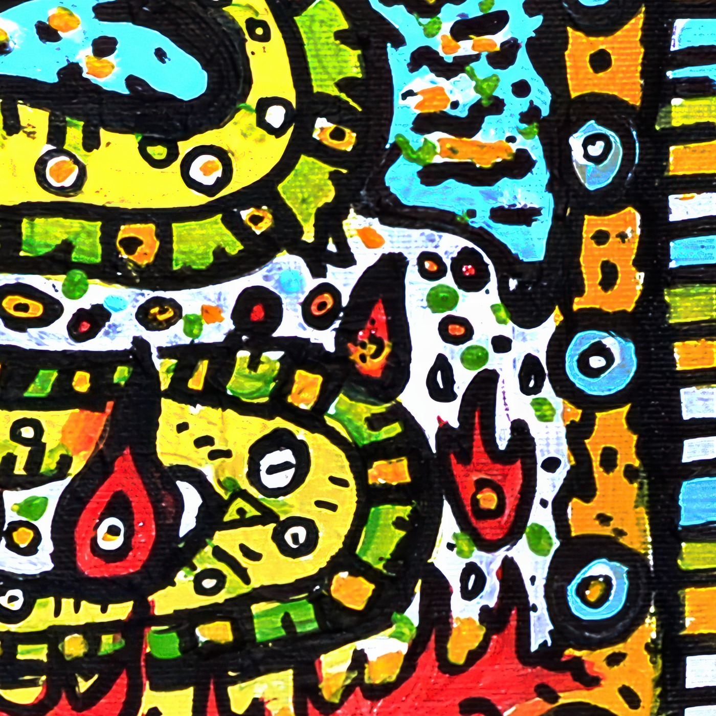 Oeuvres Excerpts Telegram/watchit Mega1, painting artwork by Space Raphaël