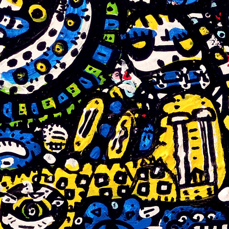 Oeuvres Excerpts Telegram/when I M Long Gone Apercu, painting artwork by Space Raphaël