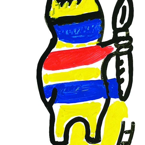 Oeuvres Excerpts Telegram/stickchat, painting artwork by Space Raphaël